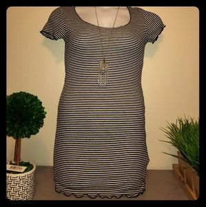 White and Black Dress